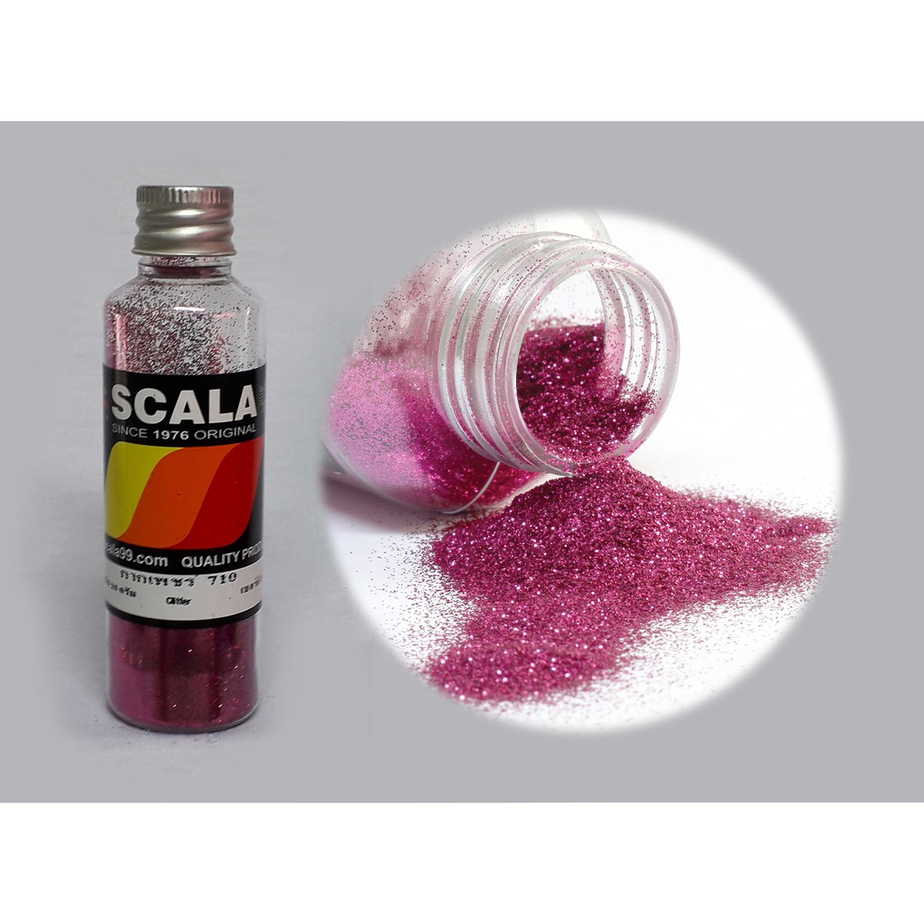 กากเพชร 710 เบอร์กันดี (Glitter powder 710 Burgundy ,USA) หน้าตัด 8 เหลี่ยม ขนาด0.008 นิ้ว