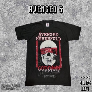 เสื้อยืดผ้าฝ้ายพิมพ์ลายแฟชั่น เสื้อยืด พิมพ์ลายวงดนตรี Avenged SEVENFOLD A7X GOD DAMN สําหรับผู้ชาย