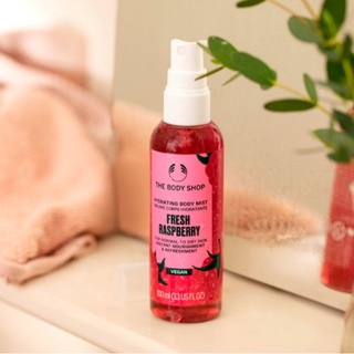 พร้อมส่ง THE BODY SHOP Hydrating Ting Body Mist Fresh Raspberry 100 ml.