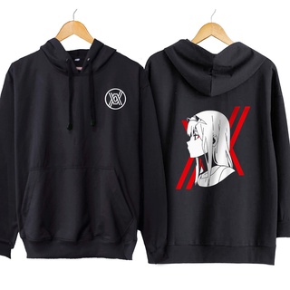 เสื้อกันหนาว มีฮู้ด ลายการ์ตูนอนิเมะ Zero Two Darling In The Franxxx 100% สําหรับผู้ชาย GT