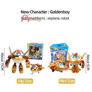 Super Wings Auldey Goldenboy/Leo/Sunny โมเดลหุ่นยนต์ของเล่น สําหรับเด็ก