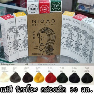 แม่สี นิกาโอะ Nigao Hair Color 30 มล. หลอดเล็ก ไม่รวมไฮโดรเจน