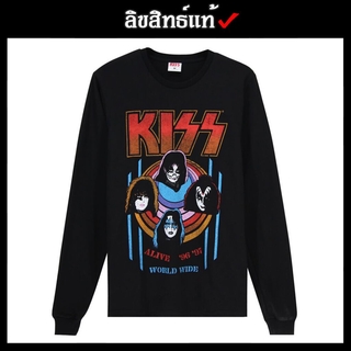 ✅ ลิขสิทธิ์แท้ ✅ เสื้อยืดแขนยาว เสื้อแขนยาว เสื้อวง Kiss เสื้อสีดำ เสื้อวงร็อค เสื้อวงแท้ เสื้อสเวตเตอร์ รุ่น 538