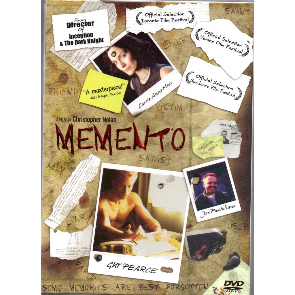 พร้อมส่ง ดีวีดี MEMENTO (DVD)  Christopher Nolan