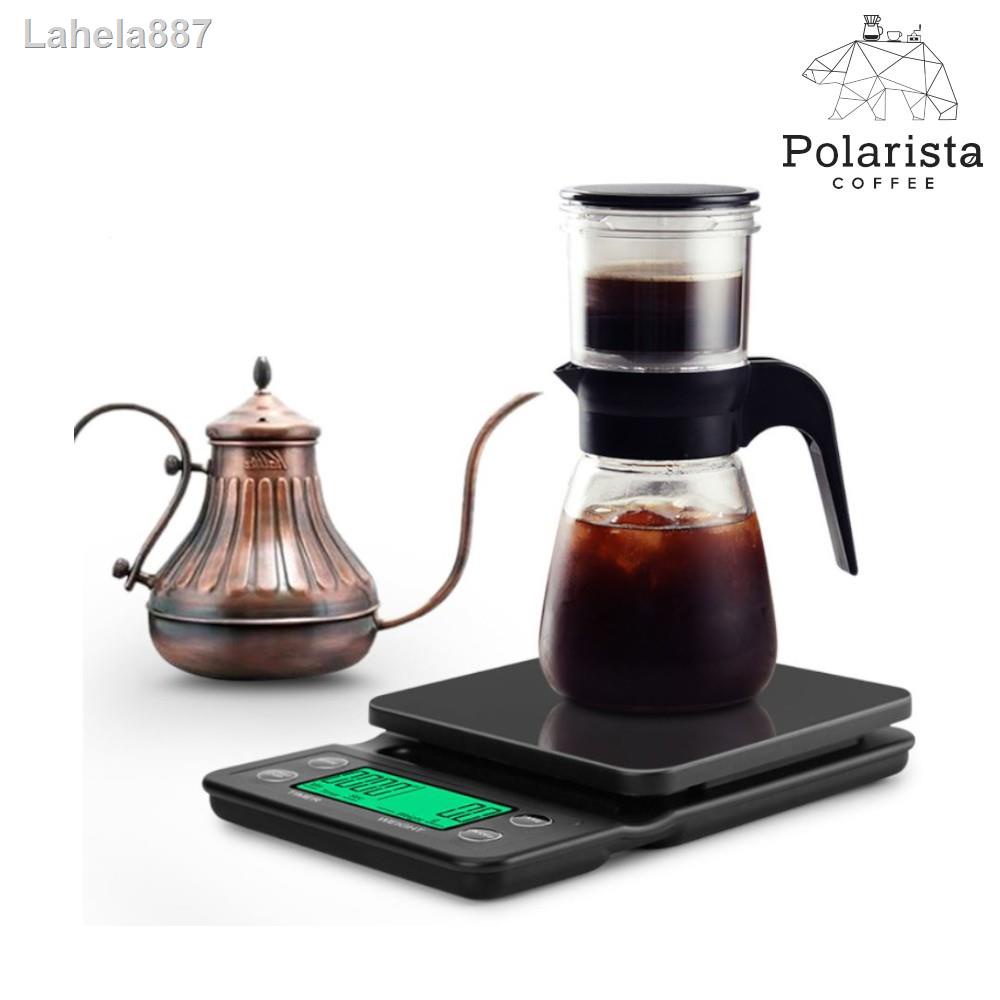 2021 ทันสมัยที่สุด▦♝ตาชั่งจับเวลา ดิจิตอล สำหรับชงกาแฟ 3kg Drip Coffee Scale