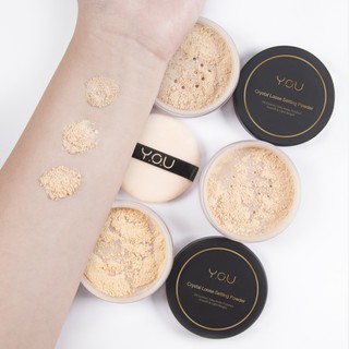 วาย.โอ.ยู Y.O.U Crystal Loose Setting Powder 6.8g แป้งฝุ่นควบคุมความมันส่วนเกินและกระจ่างใสตลอดวัน