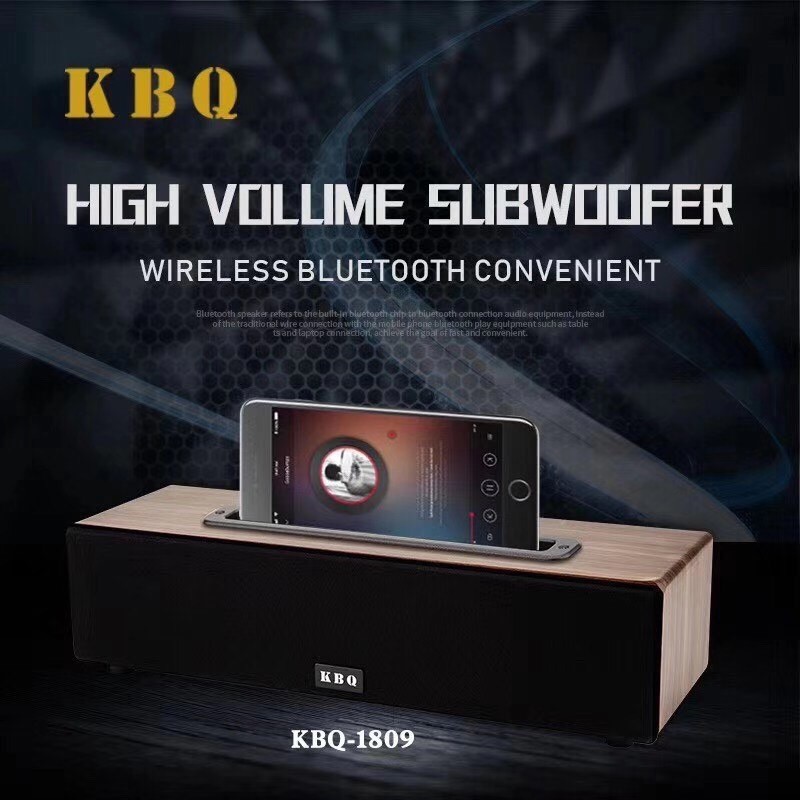 ลำโพงบลูทูธ  รุ่น KBQ-1809 วางมือถือได้ Bluetooth Speaker Version 5.0+EDR ดอก2.5นิว*4.-10W