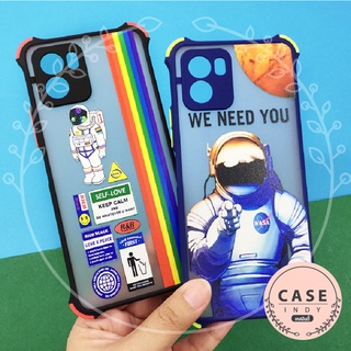 เคส Realme C35 เคสกันกระแทกกันกล้อง เคสกันเลนส์กล้อง หลังขุ่นขอบสี การ์ตูน วินเทจ