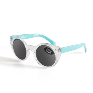 AJ Morgan Lady Luck Sunglasses Crystal/Blue, Black Lens แว่นกันแดดสีใส/ฟ้า เลนส์ดำ