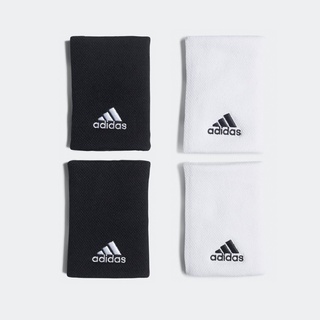 Adidas Collection อาดิดาส ผ้ารัดข้อมือ M Tennis Wristband Size L HD7321 BK / HD9127 WH (450)