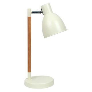 โคมไฟตั้งโต๊ะ ไฟตั้งโต๊ะ MODERN HD1707 CARINI โลหะ ขาว/ลายไม้ โคมไฟ โคมไฟ หลอดไฟ TABLE LAMP MODERN HD1707 CARINI METAL W