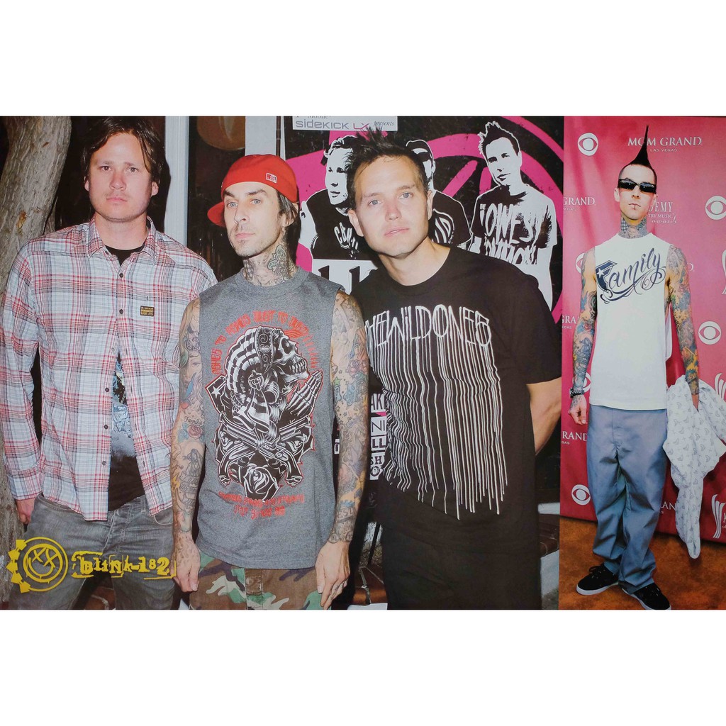 โปสเตอร์ รูปถ่าย วง ดนตรี ร็อก บลิงก์-182 Blink 182 POSTER 24”x35” Inch American Pop Punk Alternativ
