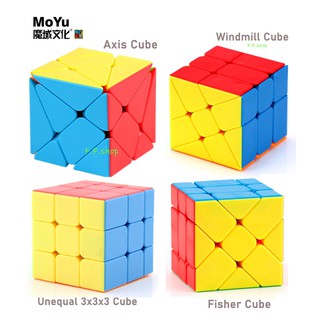 ของเล่น Moyu Meilong Windmill / Axis / Fisher Cube / Unequal 3X3X3 รูบิคของเล่นสําหรับเด็ก