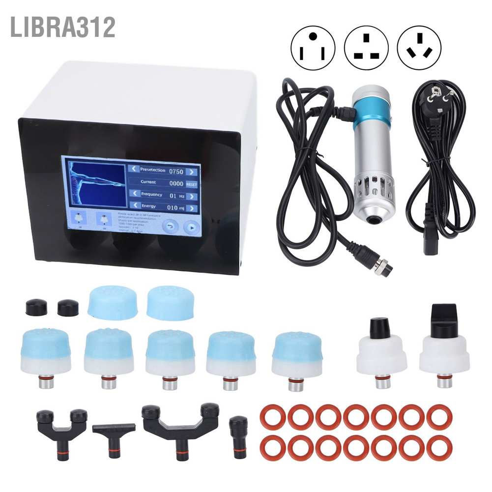Libra312 👍 Ed Shockwave Therapy Machine 11 Heads Massage Gears ปรับความเจ็บปวดได้