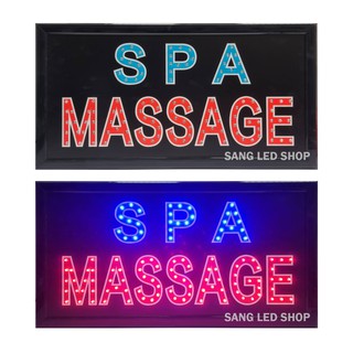 ป้ายไฟ LED ป้ายไฟร้านนวด ร้านสปา ป้ายไฟ SPA MASSAGE /S06