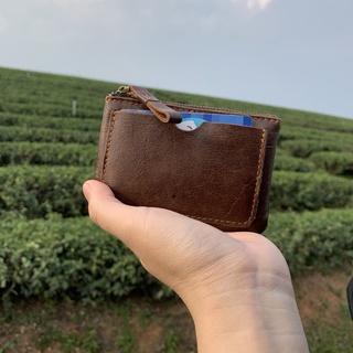 กระเป๋าวินเทจ หนังวัวแท้🔥 กระเป๋าสตางค์ เหรียญ Wallet Coin S3-55