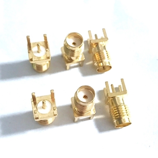 อุปกรณ์เชื่อมต่อ Sma Female Jack Solder Nut Edge Pcb 1 ชิ้น