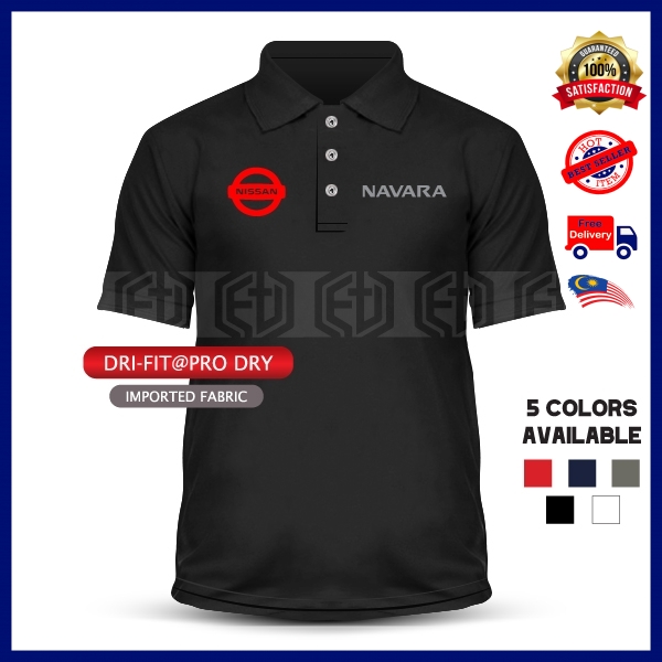 Baju Sulam Navara 4WD Nissan Polo T เสื้อ Kolar ไมโครไฟเบอร์แห้ง Fit Motorsport เสื้อยืดเสื้อ Unisex