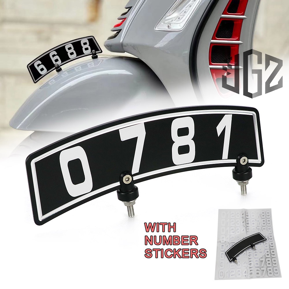 กรอบป้ายทะเบียนรถจักรยานยนต์สําหรับ Vespa Sprint Primavera 125 150 Gts 125 250 300 S150 2013-2022 Di