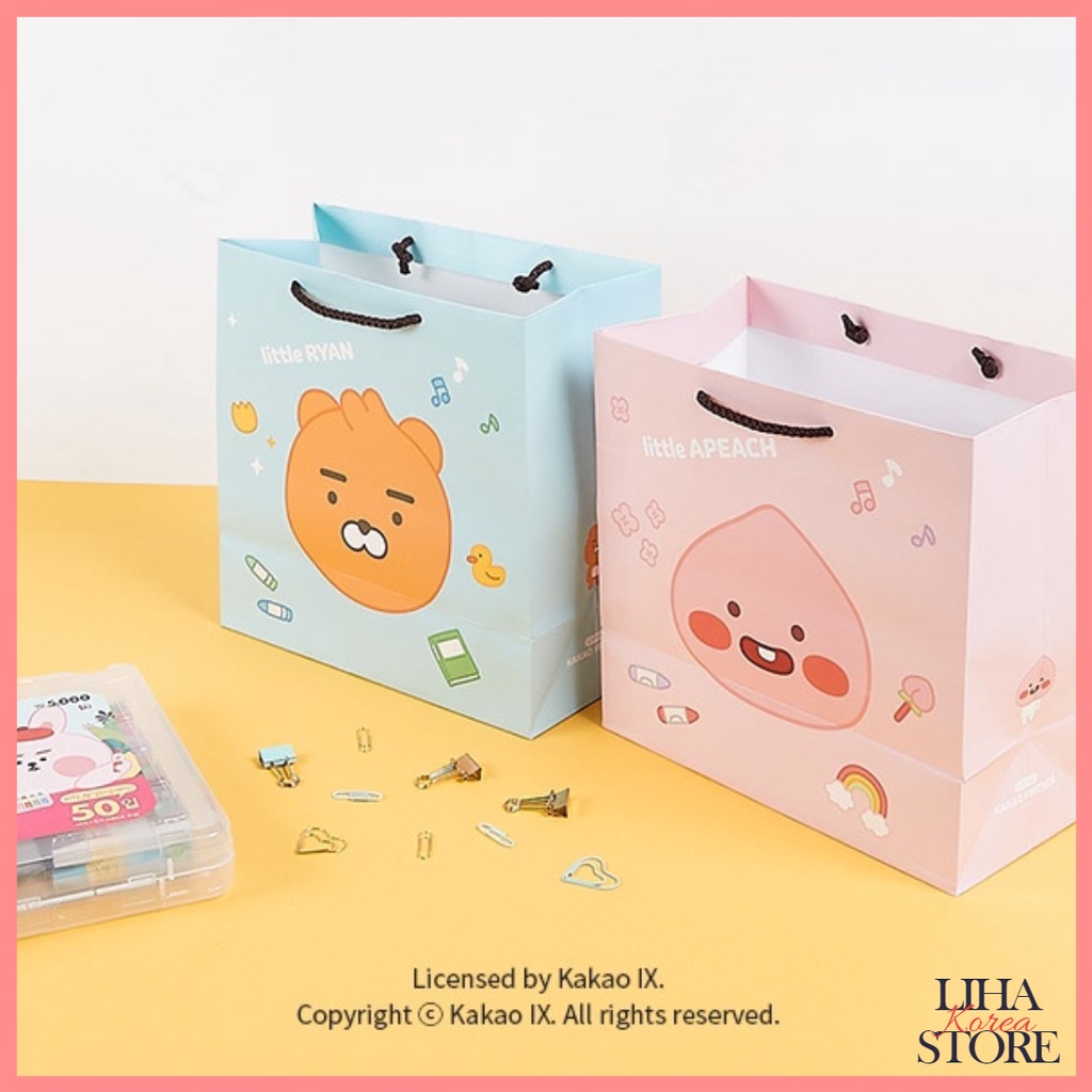 🎈Daiso Korea X Kakao Friends 2022 กระเป๋าช้อปปิ้ง Little Friends / กระเป๋าของขวัญ Kakao / ถุงกระดาษห
