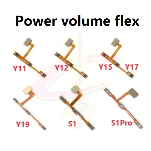 แพรปุ่มสวิตปิดเปิด ปุ่มเปิดปิดนอก ปุ่มเพิ่มเสียงนอก แพรเพิ่มเสียง สําหรับ vivo Y11 Y12 Y15 Y17 Y19 S