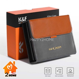 เคสหนัง ใส่ filter K&amp;F FILTER CASE FOR ROUND OR SQUARE ND CPL 100x100MM. รุ่น KF13.106