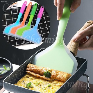 ❉ Pro Silicone Spatula พายซิลิโคนตะหลิว พายทรงตะหลิวไร้รอยต่อ ตะหลิวด้ามไ้ม้ ผัด ทอด กระทะทำไข่ม้วน กระทะทำไข่หวาน พร้อ