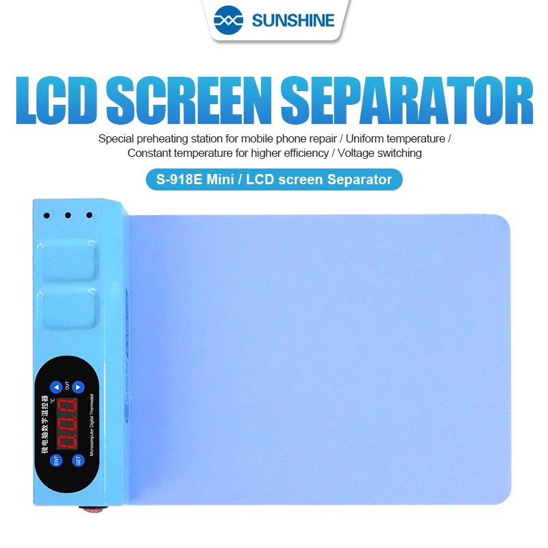 Sunshine S-918E แผ่นแยกหน้าจอ LCD สําหรับ iPhone iPad S-918E Mini