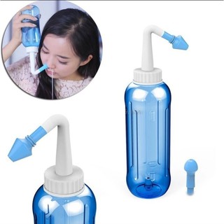 ขวดล้างจมูก ที่ล้างจมูก 300 ml ได้ทั้งเด็กและผู้ใหญ่ สีฟ้า