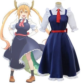 Kobayashis Dragon Maid Tohru Kobayashi Dress Cosplay Costume #Anime