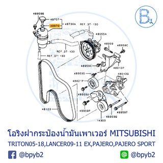 LA073 **อะไหล่แท้** ยางโอริงฝากระป๋องน้ำมันเพาเวอร์ MITSUBISHI TRITON,LANCER EX ปี 09-11,PAJERO,PAJERO SPORT