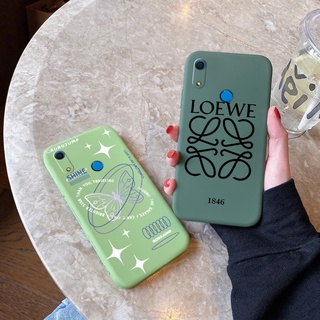 เคสสำหรับ HUAWEI Y5 2019 Y5P 2020 Y6 2019 Y6s Y6 Pro 2019 Y6P 2020 Y7 2019 Y9S เคสออกแบบผีดวงจันทร์เคสโทรศัพท์ขอบสี่เหลี่ยมเคสซิลิโคนเหลวลายปกป้องกล้อง