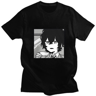 [100% Cotton] เสื้อยืดแขนสั้นลําลอง ผ้าฝ้าย 100% พิมพ์ลายอนิเมะ Bungou Stray Dogs Dazai Osamu Chuuya Nakahara แฟชั่นฤดูร