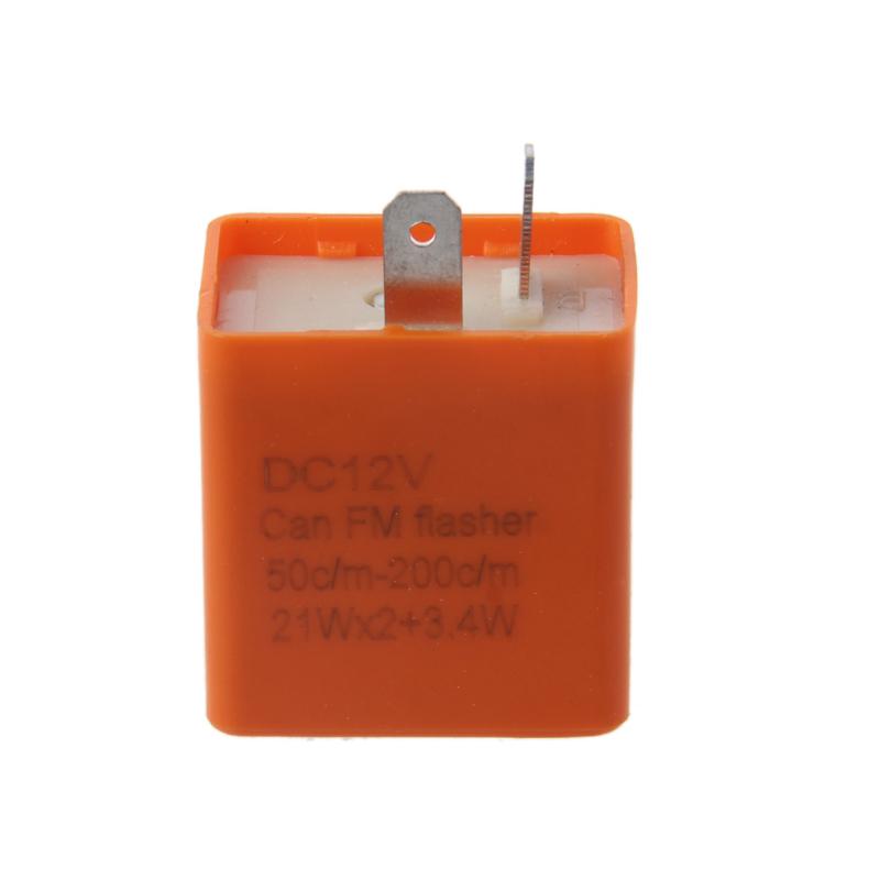 12 V 2 Pin Motorcycle LED Flasher Relay ไฟเลี้ยวแสดงสถานะ