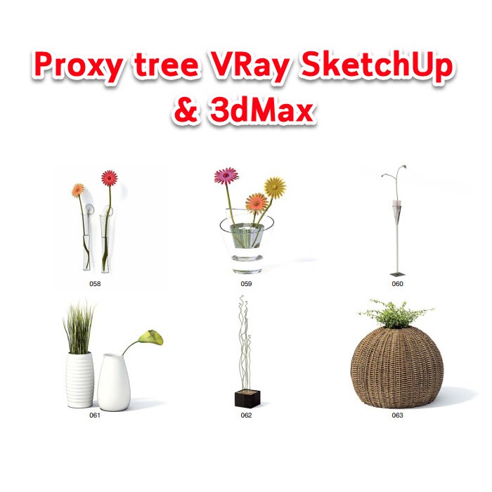Proxy tree for VRay SketchUp & 3dMax (Archmodel v.24)