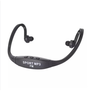 [W71Q68 ลด 20%] SPORT HEADSET MP3 PLAYER หูฟังMP3สำหรับออกกำลังกายสีดำ ฟรี SD Card 4 GB !!! (ไม่มีบลูทูธ)