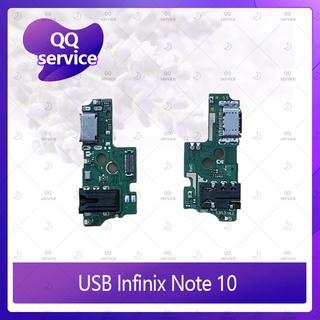 USB Infinix Note 10 อะไหล่สายแพรตูดชาร์จ แพรก้นชาร์จ Charging Connector Port Flex Cable（ได้1ชิ้นค่ะ) QQ service