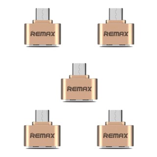 5ชิ้น Remax OTG Adapter RA - OTG USB (สีทอง)