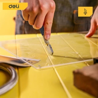 Deli มีดตัดกระจก 8-15mm มิล. ที่ตัดกระจก ปากกาตัดกระจก ตัดกระจกหนา แบบใช้น้ำมัน Glass Knife