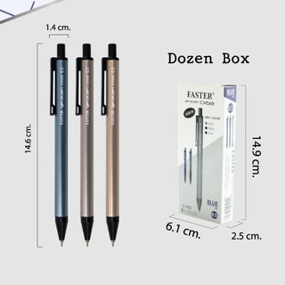 Faster Gel Oil Pen CX513 ปากกาลูกลื่นเจล ฟาสเตอร์ 0.5 มม. 12 ด้าม/กล่อง