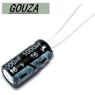 C Capacitor 1000uF เลือกโวลต์ (V) ได้ ตัวเก็บประจุ อิเล็กโทรไลต์ คาปาซิเตอร์