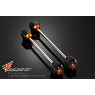 ชุดกันล้มล้อหลัง Rear Axel slider bikers for ฮอนด้า Honda MSX ส้ม