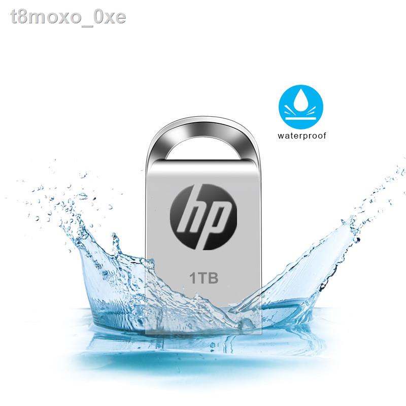 แฟลชไดรฟ์ HP Metal USB Flash Drive 256GB/512GB mini thumbdrive Pendrive 1TB/2TB Flash Memory Stick waterproof Pen Drive #6