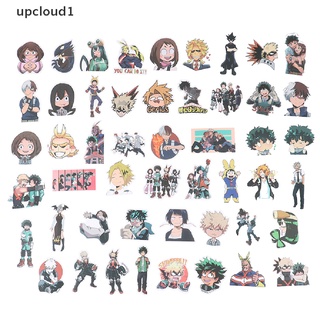 [upcloud1] สติกเกอร์ ลายการ์ตูนอนิเมะ My Hero Academia สําหรับติดตกแต่งสเก็ตบอร์ด กีตาร์ แล็ปท็อป DIY 50 ชิ้น [TH]