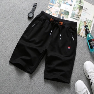 กางเกงขาสั้นลำลองผู้ชายไซส์ M-9XLเอวยางยืดกระเป๋าซิปผ้าหนาคุ…