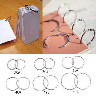 SENG* Metal Loose Leaf Book Binder Hoop Ring Multifunctional Keychain Circle DIY Album