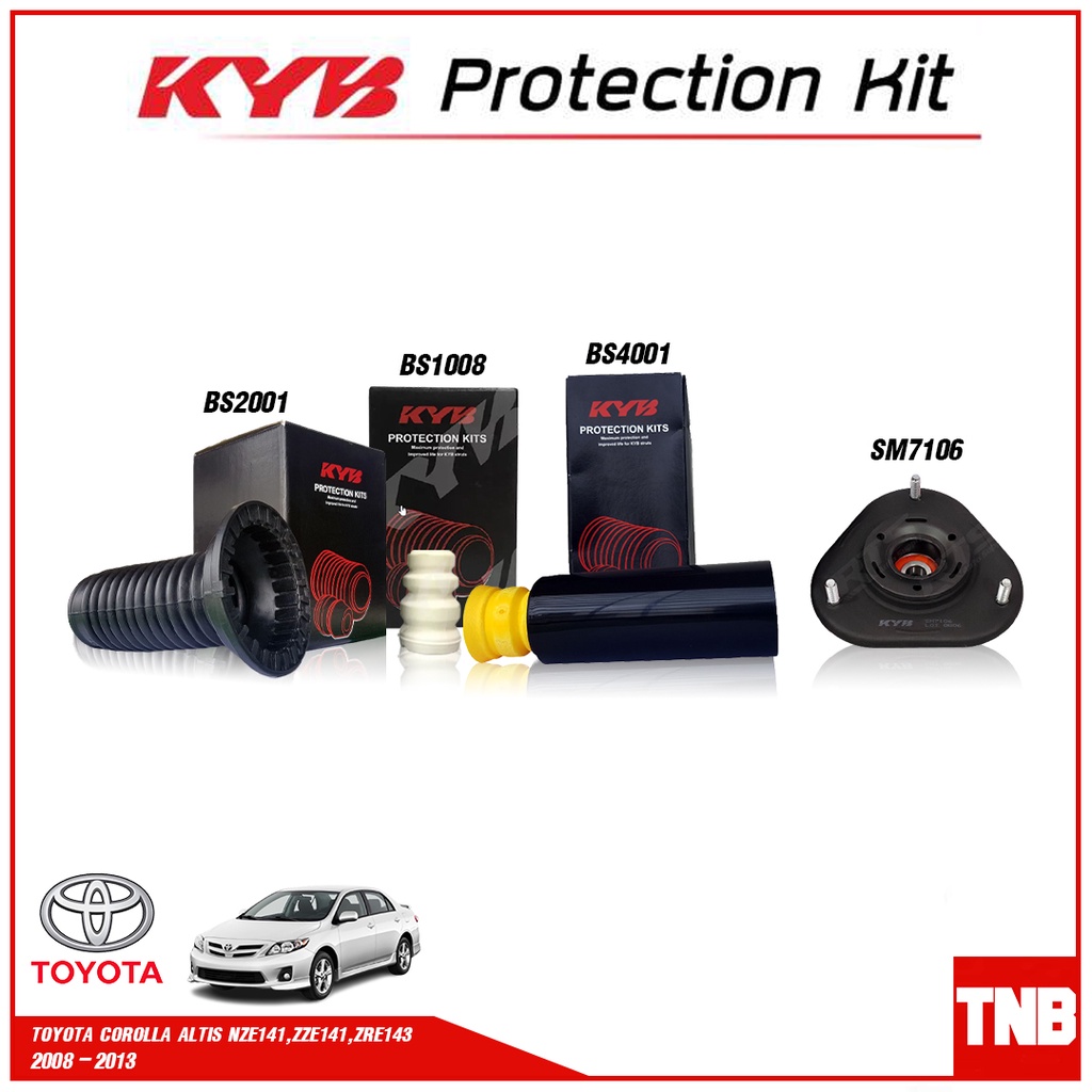 KYB เบ้าโช๊คอัพ TOYOTA ALTIS 2008-2013 โตโยต้า อัลติส ยางกันฝุ่นโช๊ค กันกระแทกโช๊ค โช๊คอัพ Kayaba