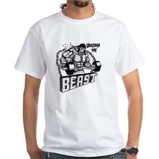 Cafepress Unleash The Beast เสื้อยืดลําลอง ผ้าฝ้ายแท้ แขนสั้น คอกลม สีขาว คุณภาพสูงS-5XL