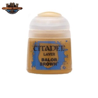 [BSAพร้อมส่ง] Citadel : LAYER: BALOR BROWN (12ML) สีอะคริลิคสำหรับทาโมเดล