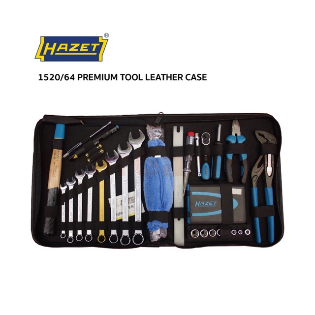 ชุดเครื่องมือช่าง Hazet 1520/64 PREMIUM TOOL LEATHER CASE HAZET